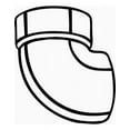 thumbnail image 2 of NIBCO C58072HD112 1-1/2 in. ABS DWV 90 Degree Spigot x Hub Street Elbow, 2 of 3