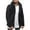 Black, variant on Jakets for Men Men Winter Long Sleeve Fleece Warm Hooded Loose Plus Size Coat