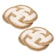 thumbnail image 2 of Posavasos, Posavasos Redondos Absorbentes 2 Piezas Resistentes Al Calor Para El Hogar Cergrey Braided Drink Coasters, 2 of 8