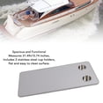 thumbnail image 3 of RV Table Top Replacement, 31.49x15.74in Solid Wood Rectangular Pontoon Boat Table Top with Stainless Steel Cup Holder, Sturdy Solid Wood Large Top for RV, Yacht, 3 of 7