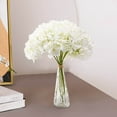 thumbnail image 4 of Fake Plants Ivory Artificial Flowers Large Hydrangea Full Silk Hydrangea Flowers For Decor, 4 of 7