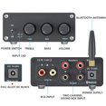 thumbnail image 4 of Mini amplificador de potencia de 200W Bluetooth 5.0 Amplificador estéreo de doble canal Amplificador de audio digital con control de graves agudos Inevent HA9179-00B, 4 of 6