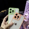 thumbnail image 2 of Designed for iPhone Case,Luminous Glitter Crystal Glowing in The Dark Fluorescence Edge Night Shine Camera Lens Protection Shockproof Protective Cover Phone Case (iPhone 11,Blue), 2 of 7