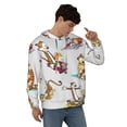 thumbnail image 4 of Calvin And Hobbes Men's Hoodie With Color Drawstrings Sweatshirt Hooded Pullover Print Winter Coat Jacket 3x-Large, 4 of 9