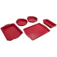 Farberware Baker's Advantage Red Five Piece Bakeware Set