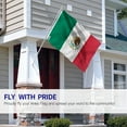 thumbnail image 2 of ANLEY Lot de 2 Fly Breeze Drapeau du Mexique 3x5 Pieds - Drapeaux Nationaux Mexicains MX en Polyester, 2 of 6