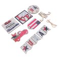 thumbnail image 4 of Independence Day Wooden Decoration, Good In Shape Tray Wooden Ornament  For Gift Making Type 2, 4 of 8
