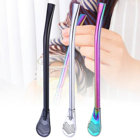 

Toma Stainless Steel Straw Spoon Mate Multifunctional Nontoxic Strainer Spoon