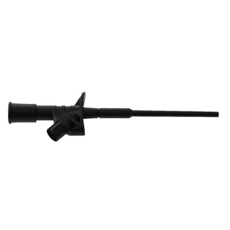 Banana Socket Connection Wire Heavy Duty Insulation Piercing Probe Test Clip Insulated Quick Pierce Testing Clips Multimeter Spring Load Black