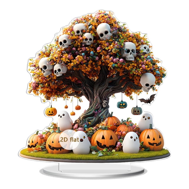 Juego de figuras acrílicas de decoración de Halloween para el hogar y la fiesta.