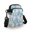 thumbnail image 3 of HELLHERO Little Rabbit Travel Crossbody Purse Polyester Double Deck Small Crossbody Purse for Outdoor Travel, 3 of 7