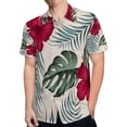 thumbnail image 4 of High Quality Hawaiian Shirts for Men Short Sleeve Aloha Beach Shirt Floral Summer Casual Button Down Shirts Blouses NWSKLZ, 4 of 7