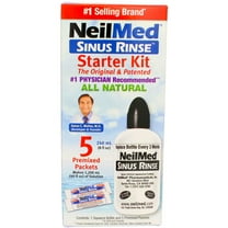 NeilMed Sinus Rinse Starter Kit, 8 fl oz (3 Pack) (Bundle)