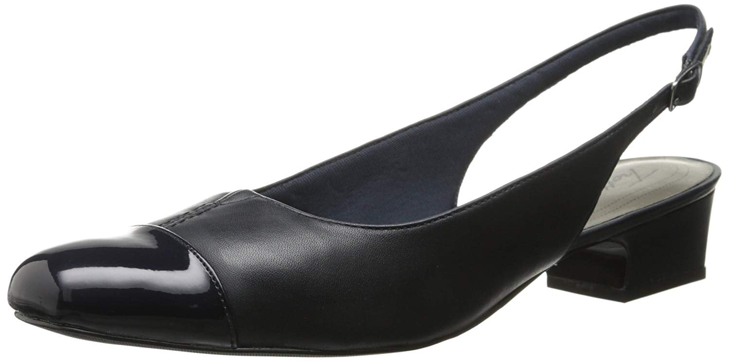 navy slingback pumps