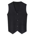 thumbnail image 3 of HUANBAI Men's Autumn And Winter Sleeveless Knitted Oversized Woolen Vest Sweater Vest Casual Sweater, 3 of 3