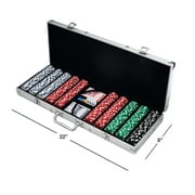 500 11.5g DICE-STRIPED Chips, Case & Tabletop Super Set