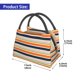 thumbnail image 2 of Disketp Colorful Pastel Stripes Bolsa Térmica Estampada, Bolsa Térmica Aislante para Almuerzo, Playa y Campamento, 2 of 6