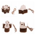 thumbnail image 4 of 10PCS/ Lot Santa Claus nowflake Star Boots Bells Christmas Tree Hanging Wooden Ornaments Party Christmas Decorations For Home, 4 of 5