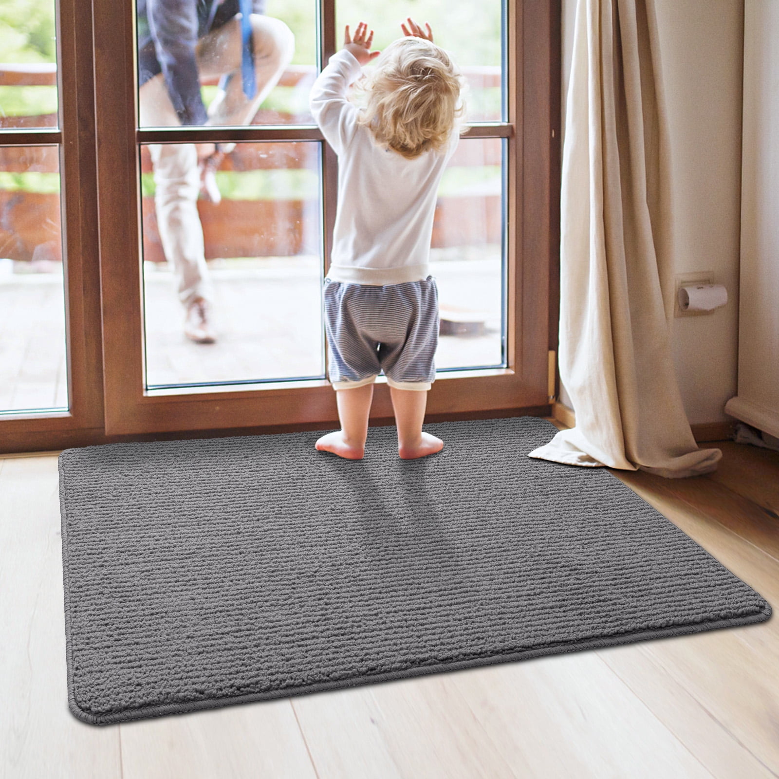 Door Mat Indoor, Front Door Mat Rugs for Entryway, Low-Profile Entrance Rugs,  Non-Slip Rubber Backing, Machine Washable Shoe Mats Entry Rug Indoor  Outdoor (Grey, 19.5”x31.5”) - Coupon Codes, Promo Codes, Daily Deals