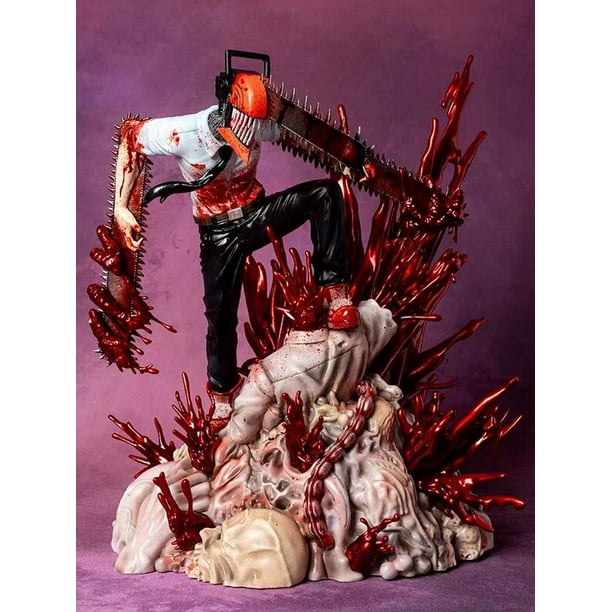 Chainsaw Man Makima Anime Figure, GK Chainsaw Man, Denji Action Figure, Denji Power Figurilla, Colección Modelo Butter Toys, 35cm29 cm sin caja al por menor zhangyuxiang unisex