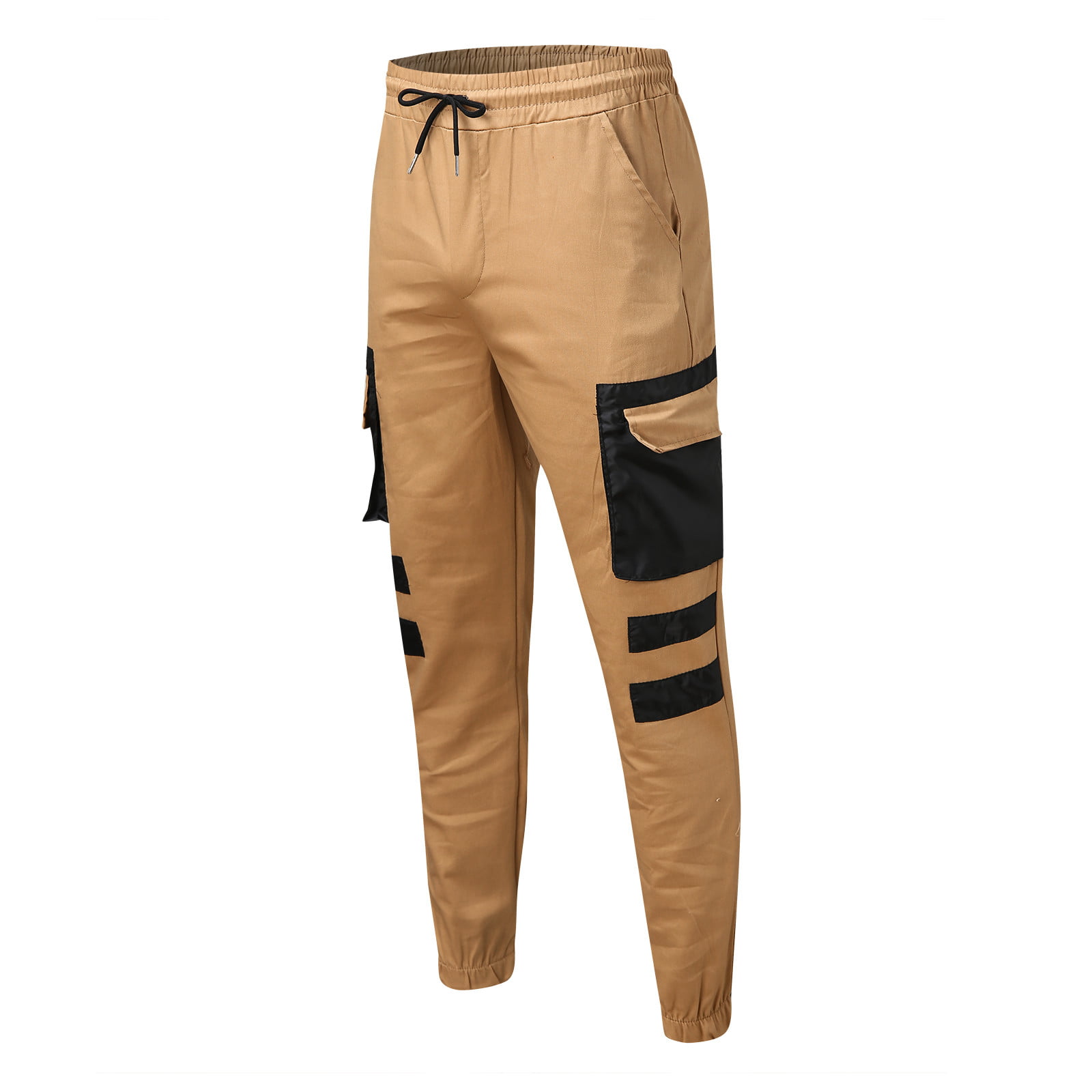 Multi-pocket Solid Color Trousers Four Tooling Men's Seasons Pants Leisure  Men's pants Pro Club Sweatpants for Men