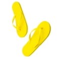 thumbnail image 4 of Qarigey 1 par de sandalias planas con punta abierta para mujer, pantuflas antideslizantes para fiesta en la piscina, playa, verano Calzado amarillo S, 4 of 6