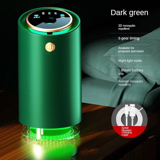 Repelente de mosquitos silencioso para dormitorio al aire libre, bobina eléctrica para mosquitos USB, inodoro