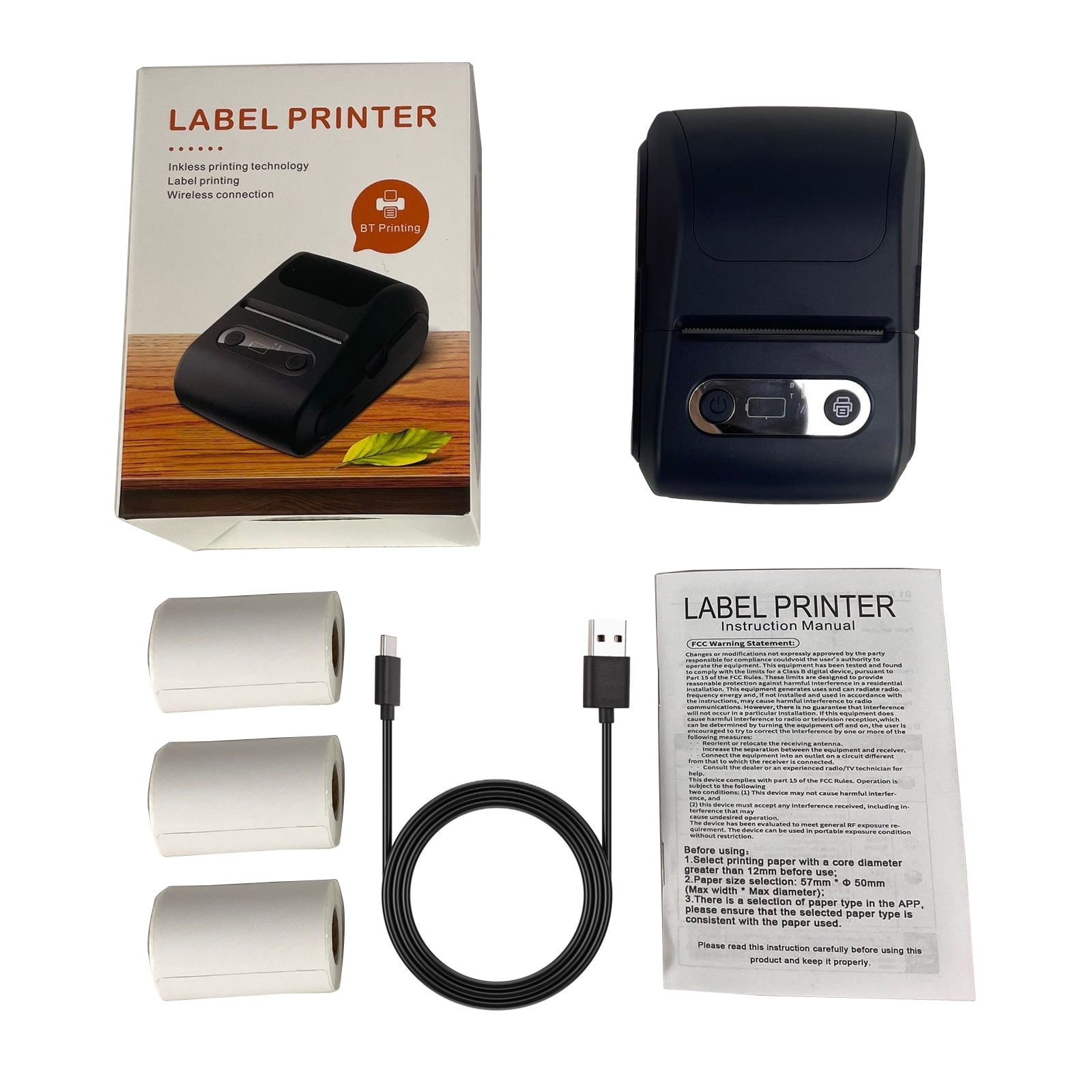 Wireless Portable Label Maker Machine With Fast Thermals Printing For Office Inventory Kitchen Storage And Baby Items