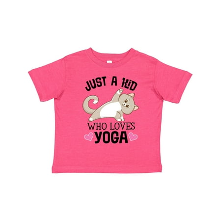 

Inktastic Just a Kid Who Loves Yoga Gift Toddler Toddler Girl T-Shirt