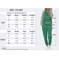 thumbnail image 5 of MOSHU Two Piece Womens Pajama Sets Pullover Raglan Long Sleeve Tops and Tapered Drawstring Pants with Pockets Color Block Lounge Sets, 5 of 9