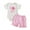 Pink, variant on Afdoent Girl Outfits Baby Girl Birthday Outfit One Years Old Shirt Balloon Checkered Shorts 1St First Birthday Outfit Girl Fashion Clothes Outfits 6-12 Months