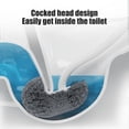 thumbnail image 5 of Toilet Bowl Brush with Long Handle and Flexible Silicone Bristles, Wall Mounted Space Saving Toilet Cleaner for Deep Cleaning Every Corner, 5 of 5