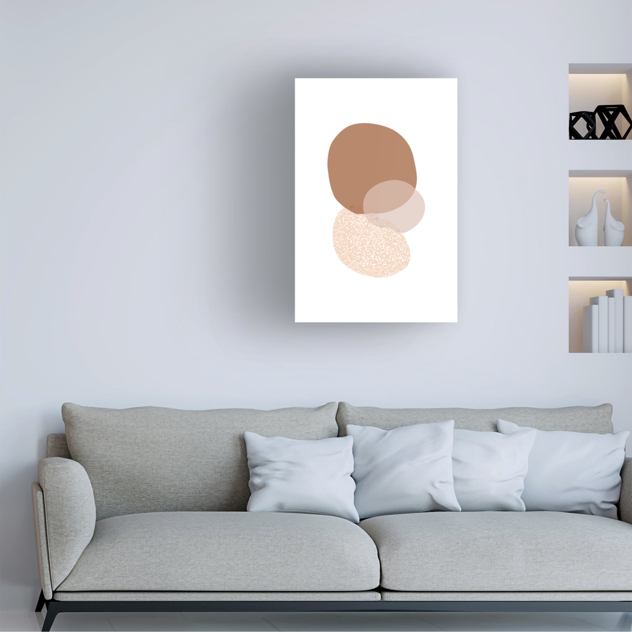 Trademark Fine Art Melloi Art Prints Abstract Circle Painting Canvas Wall Art