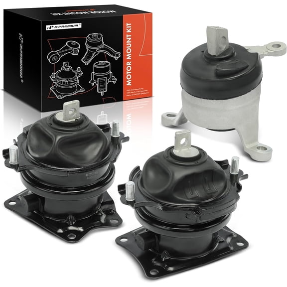 A-Premium Engine Motor Mount Set of 3 Compatible with Honda Pilot 2016-2022, Passport 2019-2022, Ridgeline 2017-2022, V6 3.5L