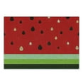 thumbnail image 3 of Nature Cutting Board, Macro Watermelon Pattern Fresh Ripe Organic Fruit Illustration, Decorative Tempered Glass Cutting and Serving Board, Small Size, Red Green Black, by Ambesonne, 3 of 5