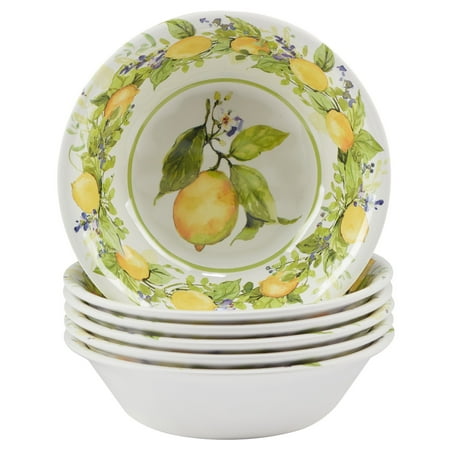 

Certified International Lemon Zest Melamine All Purpose Bowls (Set of 6)