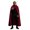 A69 Wine, variant on FASHOFT Halloween Costumes For Adults Trendy Solid Hue Cloak Shawl Role Play Cosplay Fancy Wear For Masquerade Party Halloween Costume Green M