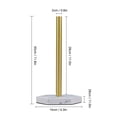 thumbnail image 4 of Rupoun Gold Marble Stainless Steel Paper Towel Stand – Elegant, Space‑Saving Countertop Roll Holder for Kitchen & Bathroom, 4 of 9