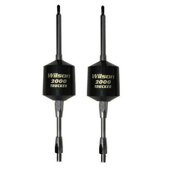 LOT OF 2 WILSON 305-492 T2000 TRUCKER SERIES CB RADIO ANTENNA 5" SHAFT (BLACK)