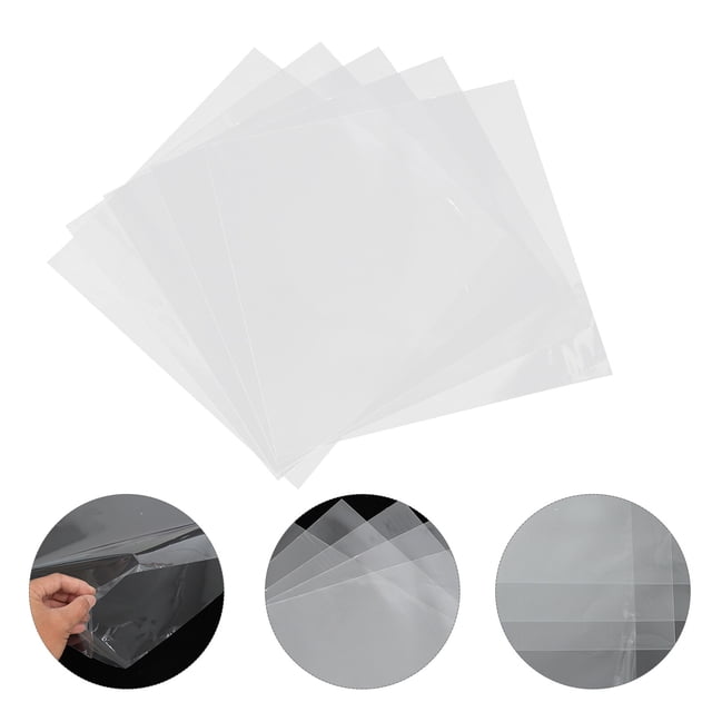 UPGRATOR 50 Pcs Pochettes Extérieures Transparentes pour Disques Vinyles Résistantes à la Poussière et aux Empreintes Digitales