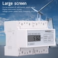 thumbnail image 4 of Kwh Wattmeter Power Consumption Energy Meter, Remote Meter Reading 35mm DIN Rail Mount Digital LCD 3 Phase 4 Wire Energy Meter 7P  for Electric Circuit, 4 of 7