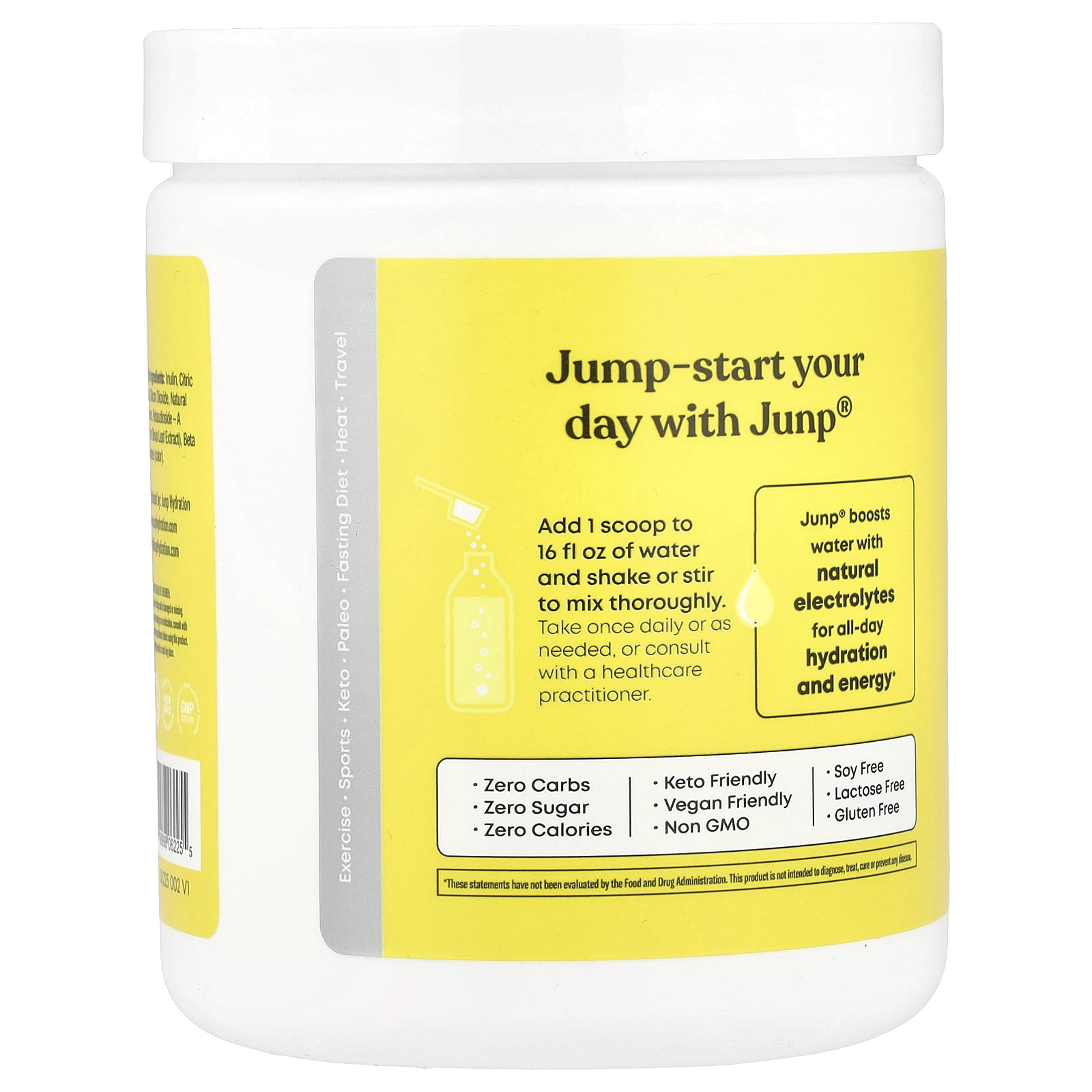 JUNP Hydration Electrolyte Powder Mix, Lemonade, 14.9 oz (423 g)