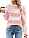 White Pink Stripe