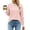 White Pink Stripe, variant on Fantaslook Striped Long Sleeve Shirts for Women Crewneck Tunic Tops Color Block Blouses Fall Pullover