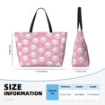 thumbnail image 4 of Kdxio Cute Cat for Beach Bag for Women Large Beach Tote Bag Waterproof Sandproof Swim Bag with Zipper Pockets Beach Vacation Travel, 4 of 7