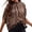 Coffee, variant on Womens Athletic Tops Women's T-Shirts Soft Casual Blouse with Batwing Sleeves Loose Fit Tie Back Top for Everyday Wear Solid Color Comfortable Lightweight Green M