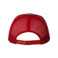 thumbnail image 3 of Richardson - Adjustable Snapback Trucker Cap - 112 - Heather Grey/ Red - Size: OSFM, 3 of 5