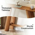 thumbnail image 7 of TRIBEWOOD 70.9" Solid Wood Console Table, Narrow Long Sofa Table Behind Couch for Living Room, Brown, 7 of 7