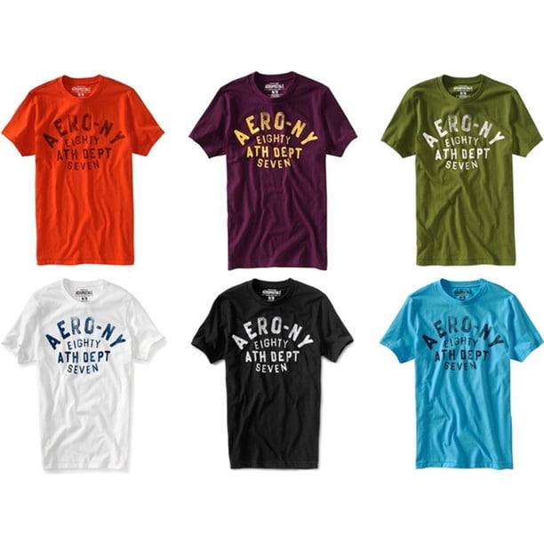 Aeropostale Aero-ny Camiseta gráfica para hombre, verde, extragrande