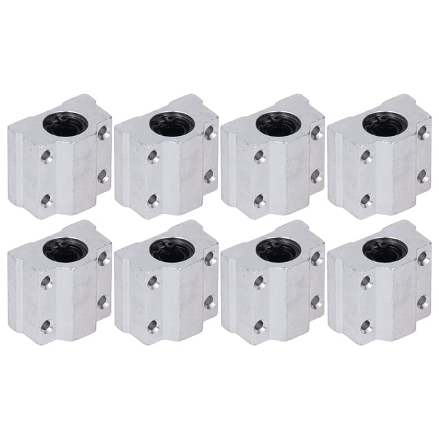 Ficarrico 8PCS Bloque deslizante de rodamiento de bolas lineal Bloque deslizante CNC de aleación de aluminio de baja fricción para impresora 3D